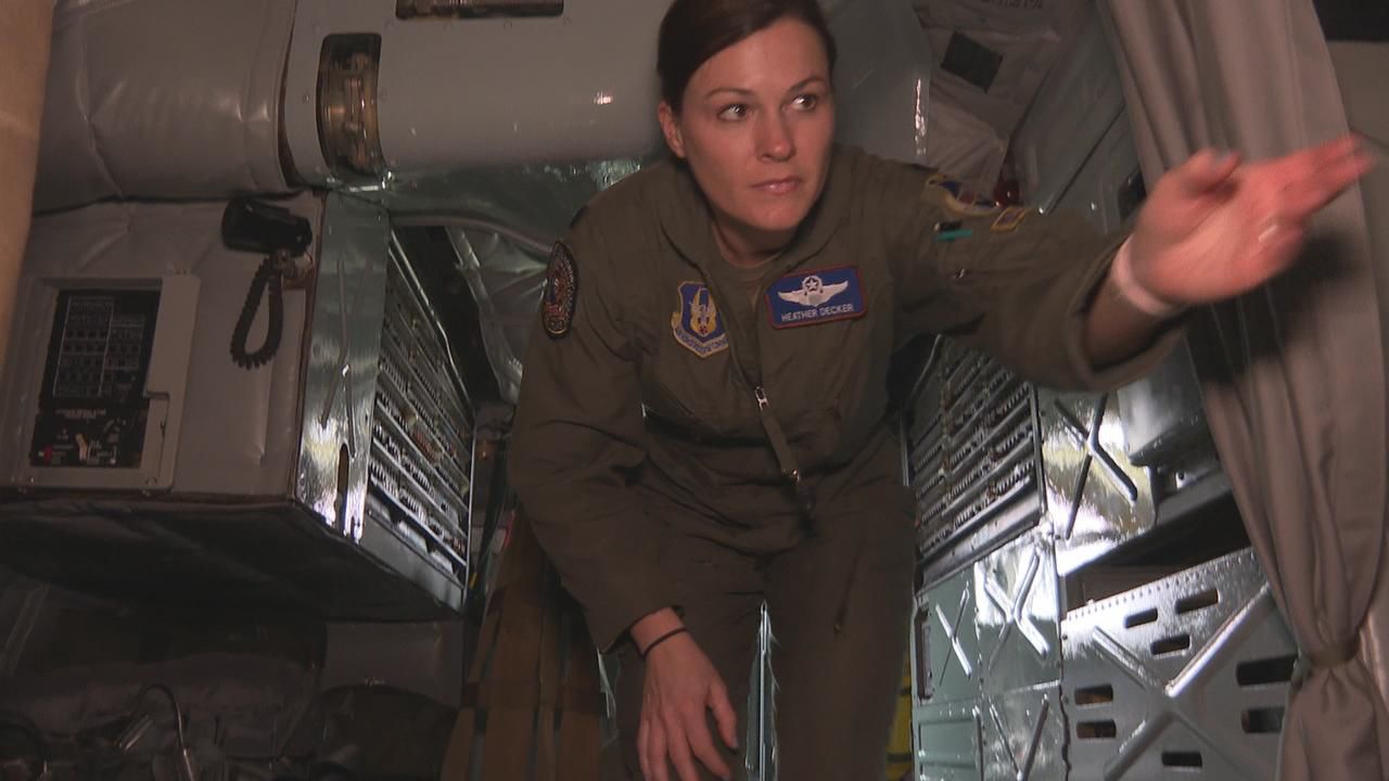 Decker inside the B-52